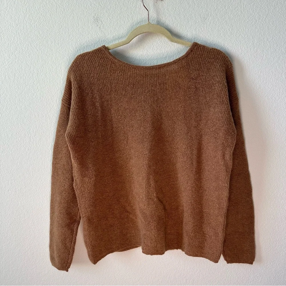 NWT Sezane Gaspard Cardigan Sweater Camel Brown SZ M - Picture 8 of 8